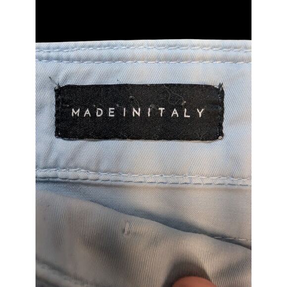 Teleria Zed Mens Italian Cobra 19A Size 35 US In Blue Ice Cotton Blend - Picture 8 of 13